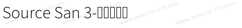 Source San 3字体转换